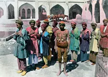 Dervishes and martyrs, Tehran, c1890. Artist: Gillot