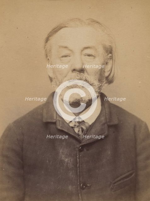 Dery. Louis. 60 ans, né à Cobugny (Nièvre). Cordonnier. Anarchiste. 9/3/94., 1894. Creator: Alphonse Bertillon.