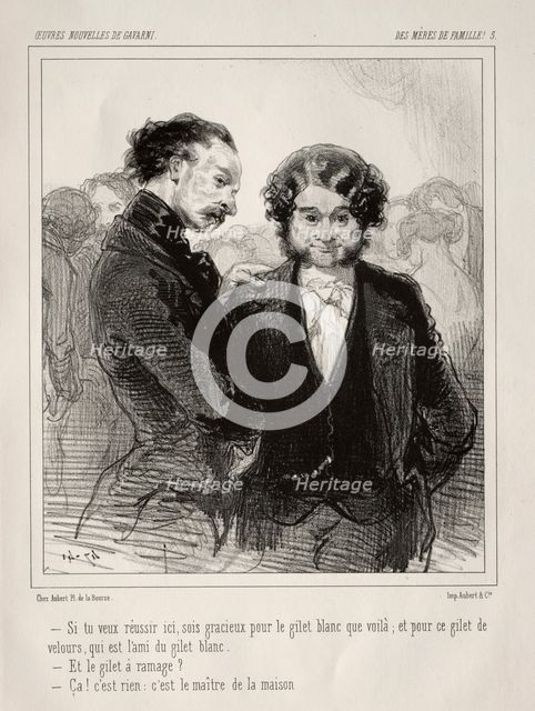 Des Mères de Famille!. Creator: Paul Gavarni (French, 1804-1866).