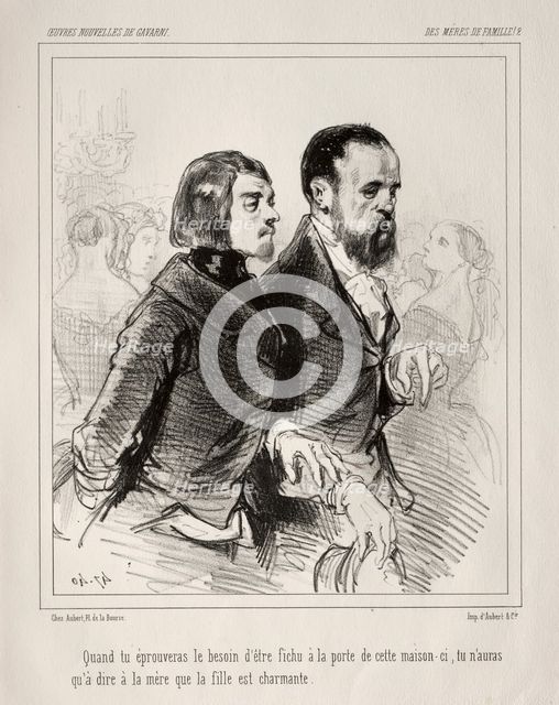 Des Mères de Famille!. Creator: Paul Gavarni (French, 1804-1866).