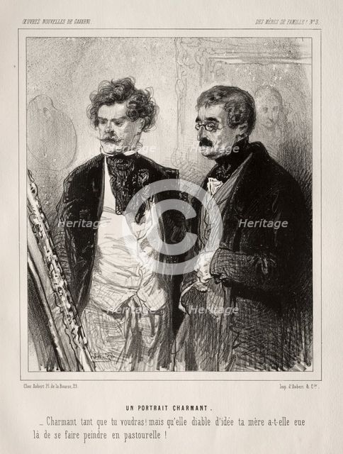 Des Mères de Famille!. Creator: Paul Gavarni (French, 1804-1866).