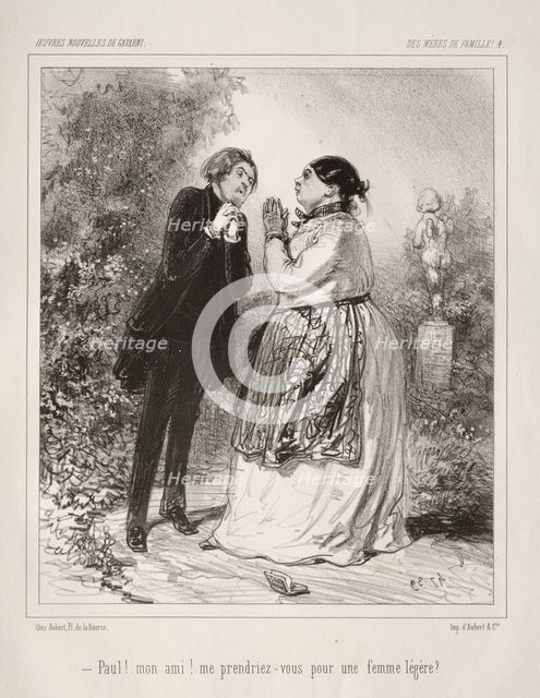 Des Mères de Famille!. Creator: Paul Gavarni (French, 1804-1866).