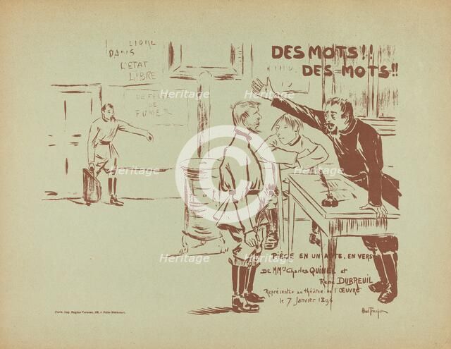 Des Mots! Des Mots!, 1896. Creator: Louis Abel-Truchet.
