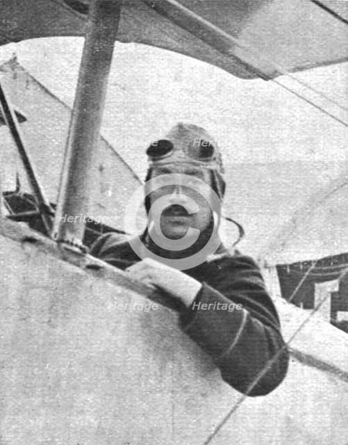 ''Des Braves; Le sous-lieutenant Marchal qui traversa l'Allemagne et survola Berlin', 1916. Creator: Unknown.