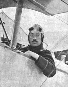 'Des Braves; Le sous-lieutenant Marchal qui traversa l'Allemagne et survola Berlin 1916. Creator: Unknown
