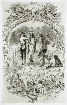 Des Conflits entre chasseurs et propriétaires, 1865. Creator: Félicien Rops