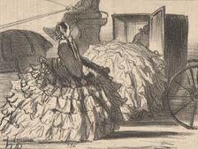 Des dames d'un demi-monde, mais n'ayant pas de demi-jupes, 1855. Creator: Honore Daumier