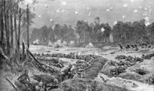 Des Hauts-de-Meuse a l'Aisne; L'attaque des tranchees allemandes de Nogent-l'Abbesse 1914. Creator: Unknown