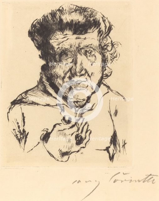 Des Künstlers Schwiegermutter (The Artist's Mother-in-Law), 1920. Creator: Lovis Corinth.