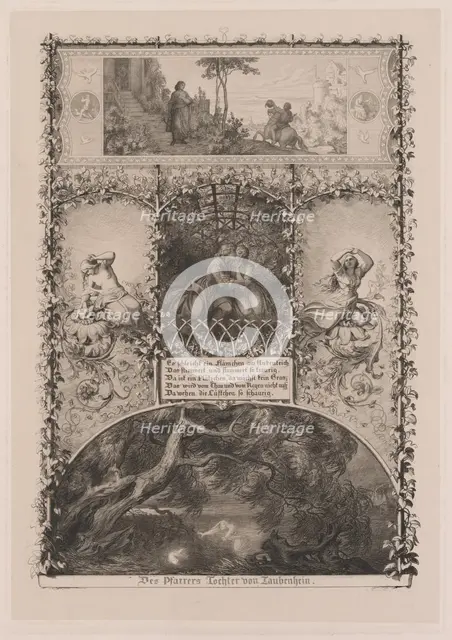 Des Pfarrers Tochter von Taubenhein (The Parson's Daughter from Taubenhain), 1844. Creator: Eugen Napoleon Neureuther.