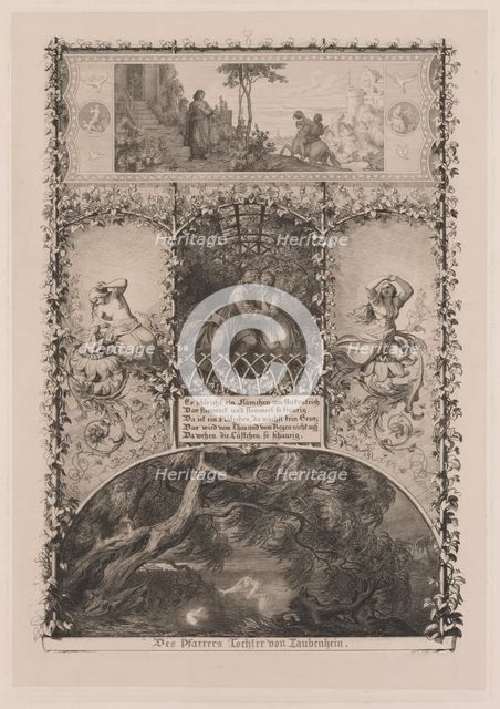 Des Pfarrers Tochter von Taubenhein (The Parson's Daughter from Taubenhain), 1844. Creator: Eugen Napoleon Neureuther.