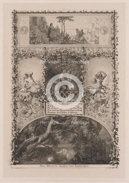 Des Pfarrers Tochter von Taubenhein (The Parson's Daughter from Taubenhain), 1844. Creator: Eugen Napoleon Neureuther.