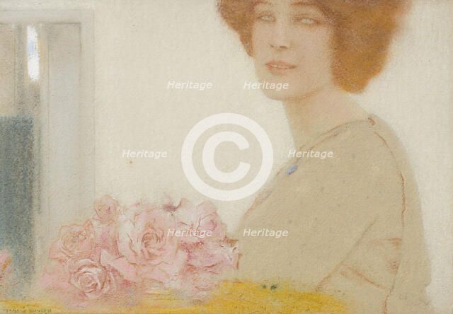 Des roses. Creator: Khnopff, Fernand (1858-1921).