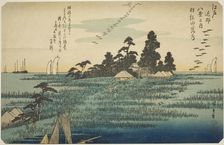 Descending Geese at Haneda (Haneda no rakugan), from the series "Eight Views in the..., c. 1837/38. Creator: Ando Hiroshige