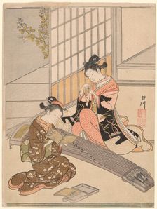 Descending Geese of the Koto Bridges (Kotoji no rakugan), from the series "Eight Views..., c. 1766. Creator: Suzuki Harunobu