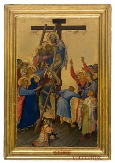 Descent from the Cross, 1320-1330. Creator: Simone Martini