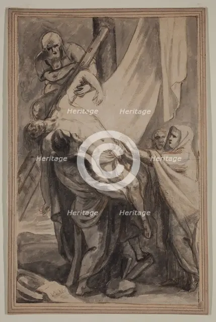 Descent from the Cross, 17th century. Creator: Unknown.