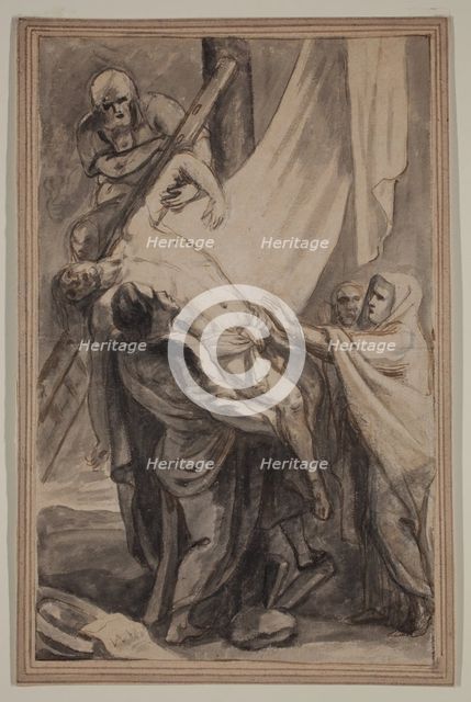 Descent from the Cross, 17th century. Creator: Unknown.