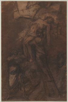 Descent from the Cross, 1600s. Creator: Anonymous