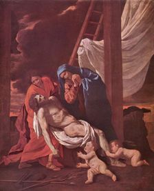 Descent from the Cross, 1630. Creator: Nicolas Poussin