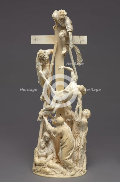 Descent from the Cross, 1653. Creator: Adam Lenckhardt (German, 1610-1661).