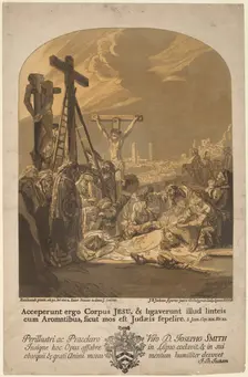 Descent from the Cross, 1738. Creator: John Baptist Jackson