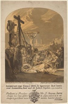 Descent from the Cross, 1738. Creator: John Baptist Jackson