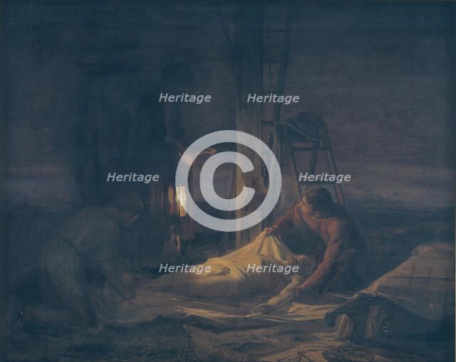 Descent from the Cross, 1886. Creator: Carl Bloch.