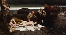 Descent from the Cross, 1887. Creator: Jozef Unierzyski