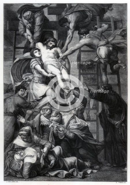 'Descent from the Cross', c1545 (1870).Artist: E Thomas