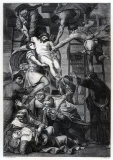 Descent from the Cross c1545 (1870).Artist: E Thomas