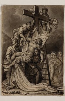 Descent from the Cross, early 19th century. Creators: Alexandre Joseph Desenne, Jesus Christ
