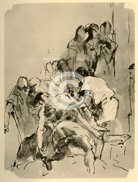 'Descent from the Cross', mid 18th century, (1928). Artist: Giovanni Battista Tiepolo.