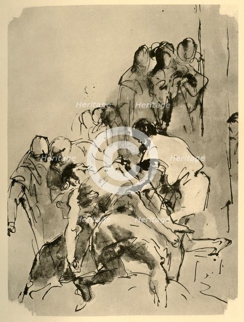 'Descent from the Cross', mid 18th century, (1928). Artist: Giovanni Battista Tiepolo.