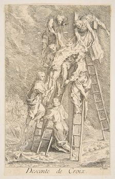 Descent from the Cross.n.d. Creators: Claude Gillot, Jacques Gabriel Huquier