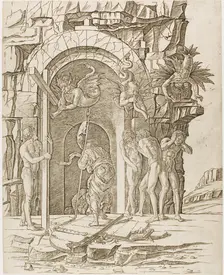 Descent into Limbo, c.1465. Creator: School of Andrea Mantegna