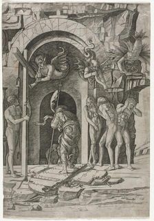 Descent into Limbo, c. 1490-1500. Creator: Giovanni Antonio da Brescia (Italian)