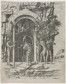Descent into Limbo, late 1460s. Creator: Andrea Mantegna (Italian, 1431-1506), attributed to