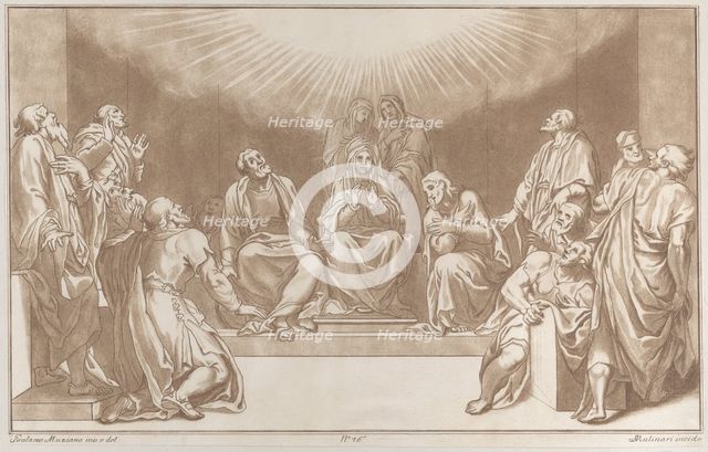 Descent of the Holy Ghost, 1760-90. Creator: Stefano Mulinari.