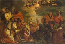 Descent of the Holy Spirit, 1580s. Creator: Luigi Benfatto