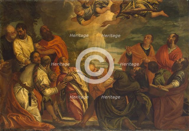 Descent of the Holy Spirit, 1580s. Creator: Luigi Benfatto.
