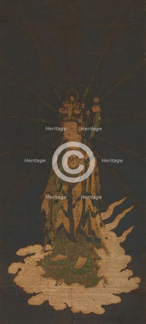 Descent of Eleven-Headed Kannon, 14th century. Creator: Unknown.