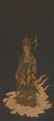 Descent of Eleven-Headed Kannon, 14th century. Creator: Unknown