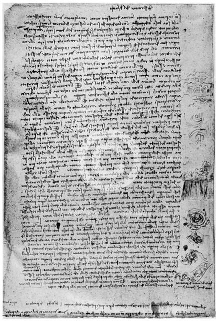 Description of the Great Flood, late 15th century or early 16th century (1954). Artist: Leonardo da Vinci