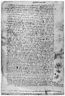 Description of the Great Flood, late 15th century or early 16th century (1954). Artist: Leonardo da Vinci