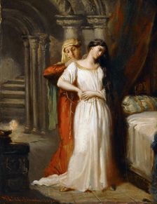 Desdemona Retiring to her Bed, 1849. Creator: Chassériau, Théodore (1819-1856)