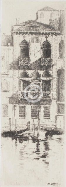 Desdemona's Palace, Venice, about 1880. Creator: Theodore Wendel.