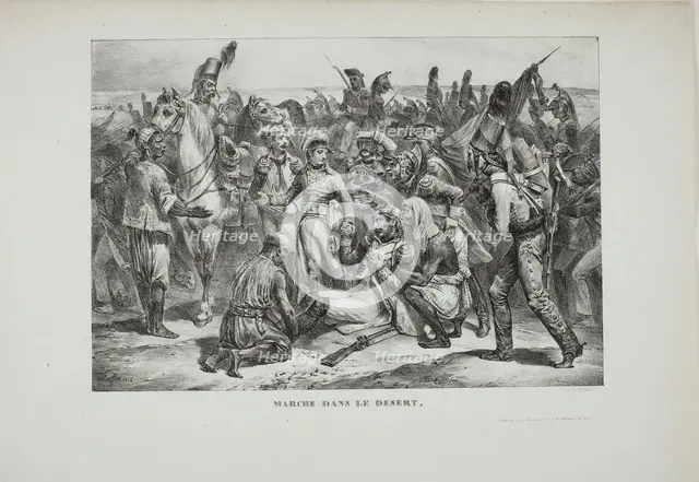 Desert March, 1826. Creator: Auguste Raffet.