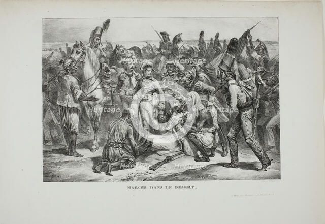 Desert March, 1826. Creator: Auguste Raffet.