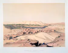 Desert and Quarries, Asouan, with the Island of Elephantine Egypt, 19th century. Artist: Lord Wharncliffe